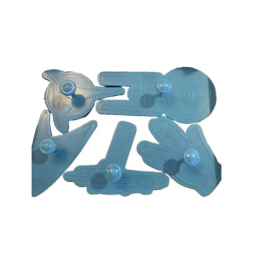 Star Trek Original Series Cookie Cutters Set ThinkGeek Phaser Enterprise - Used